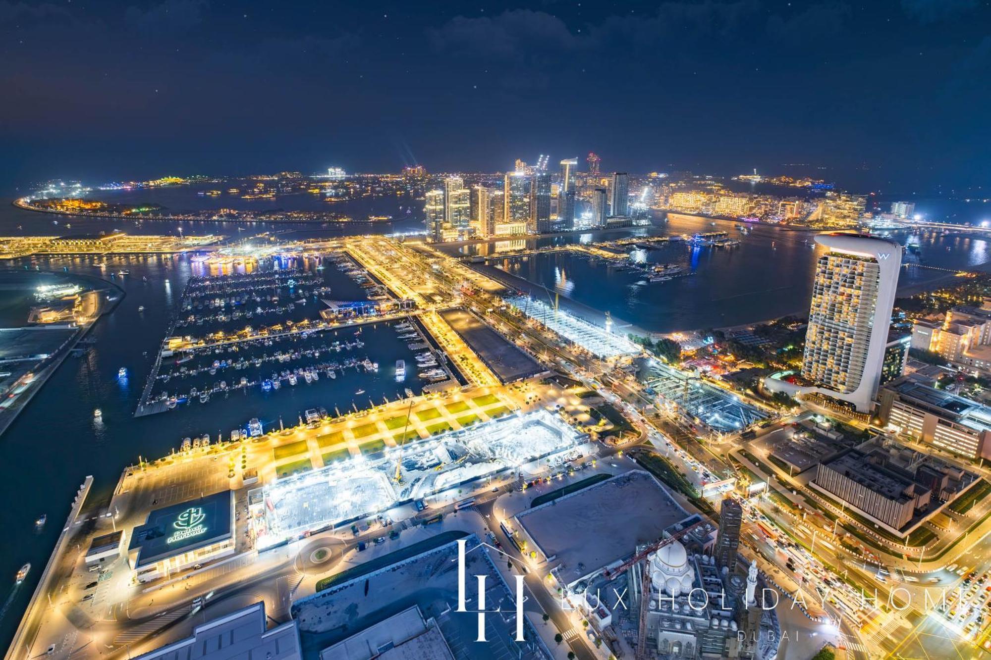 Lux - Lavish Suite With Full Palm Jumeirah View 1 Дубай Экстерьер фото
