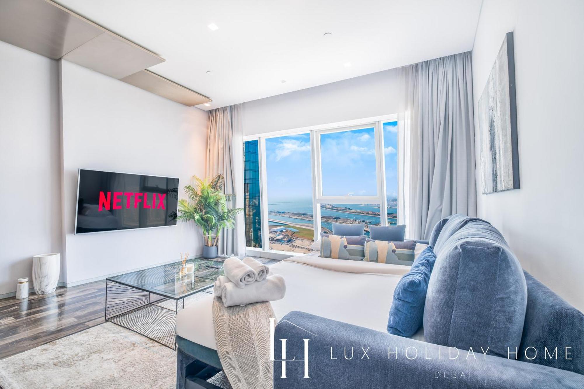 Lux - Lavish Suite With Full Palm Jumeirah View 1 Дубай Экстерьер фото