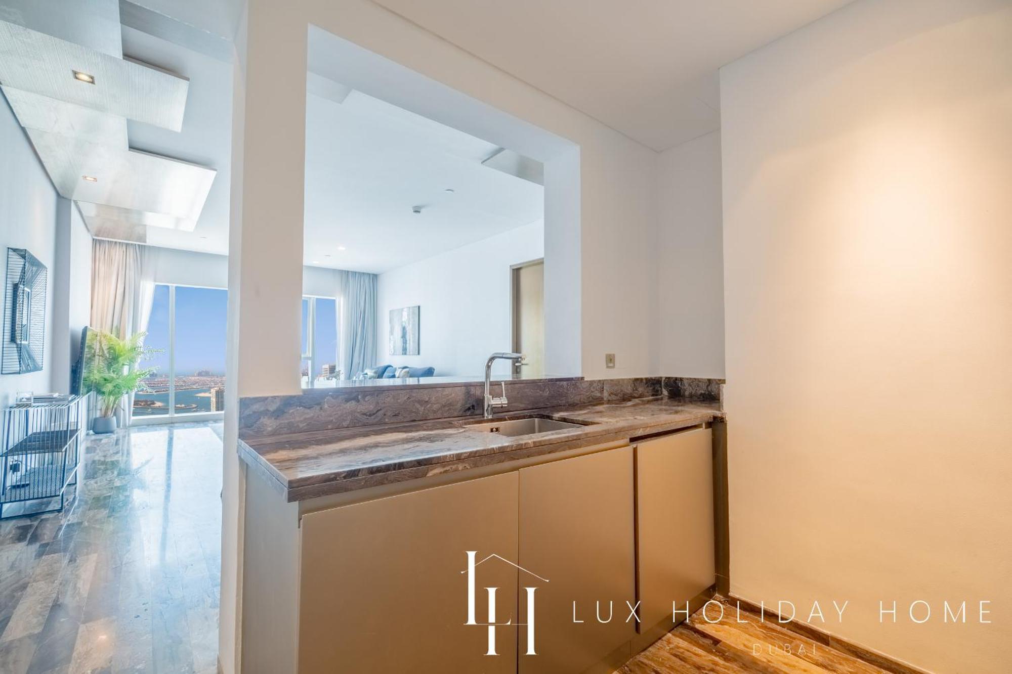 Lux - Lavish Suite With Full Palm Jumeirah View 1 Дубай Экстерьер фото