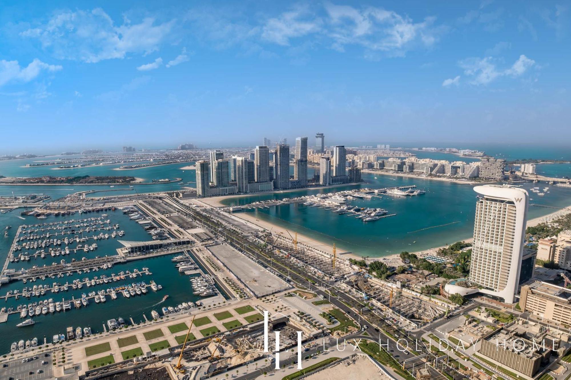 Lux - Lavish Suite With Full Palm Jumeirah View 1 Дубай Экстерьер фото