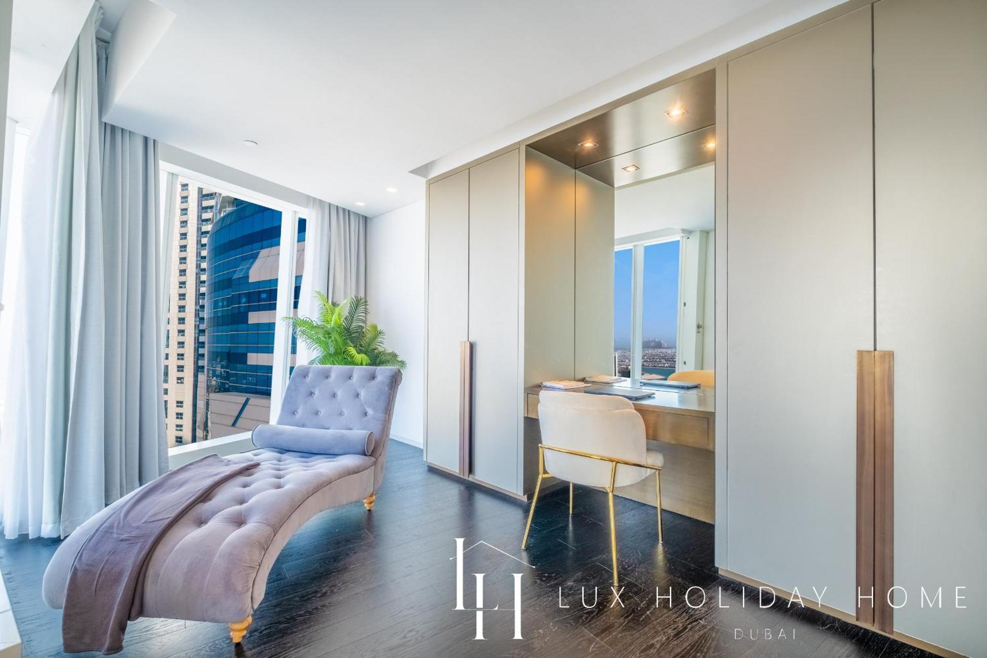 Lux - Lavish Suite With Full Palm Jumeirah View 1 Дубай Экстерьер фото