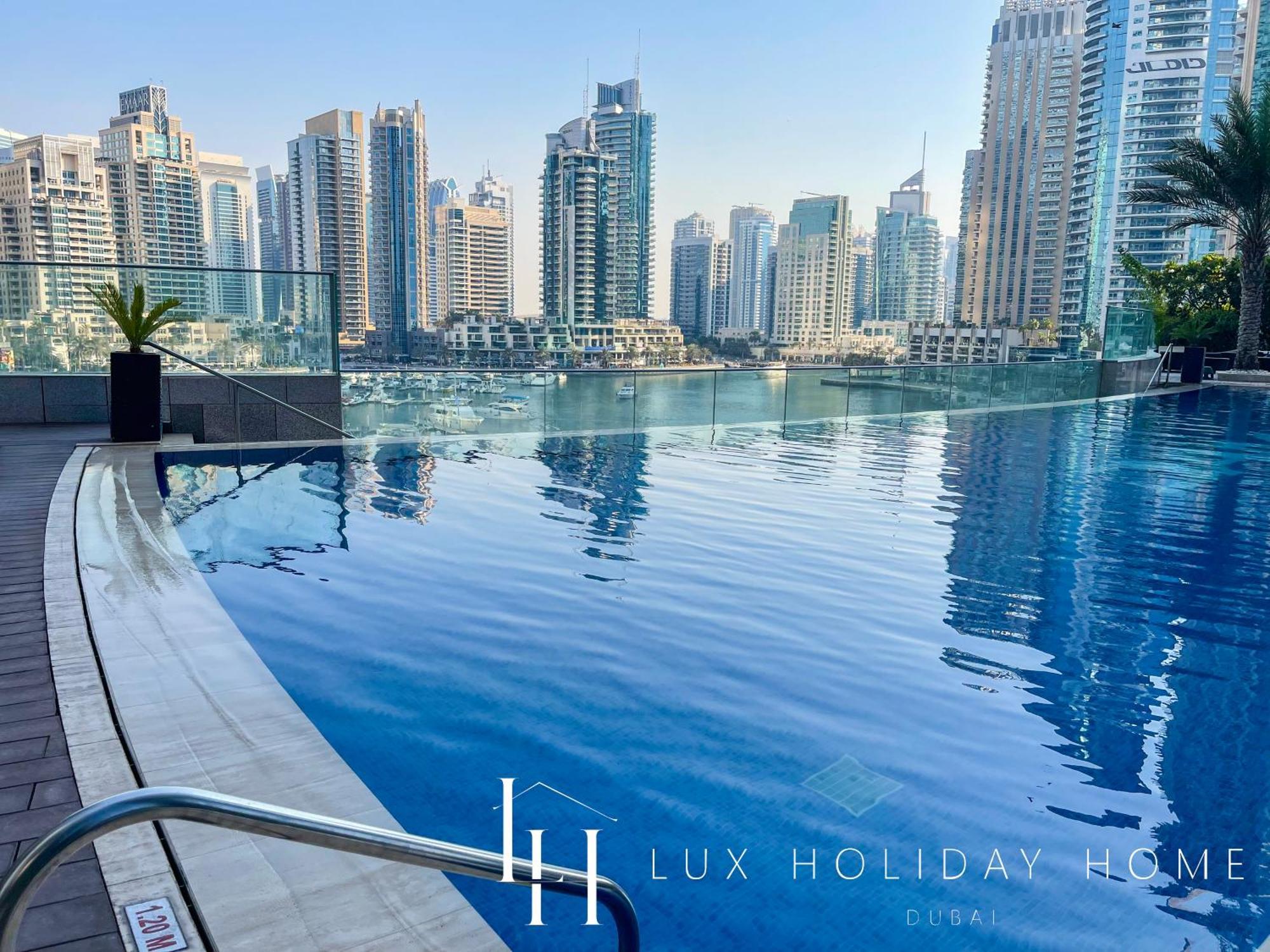 Lux - Lavish Suite With Full Palm Jumeirah View 1 Дубай Экстерьер фото
