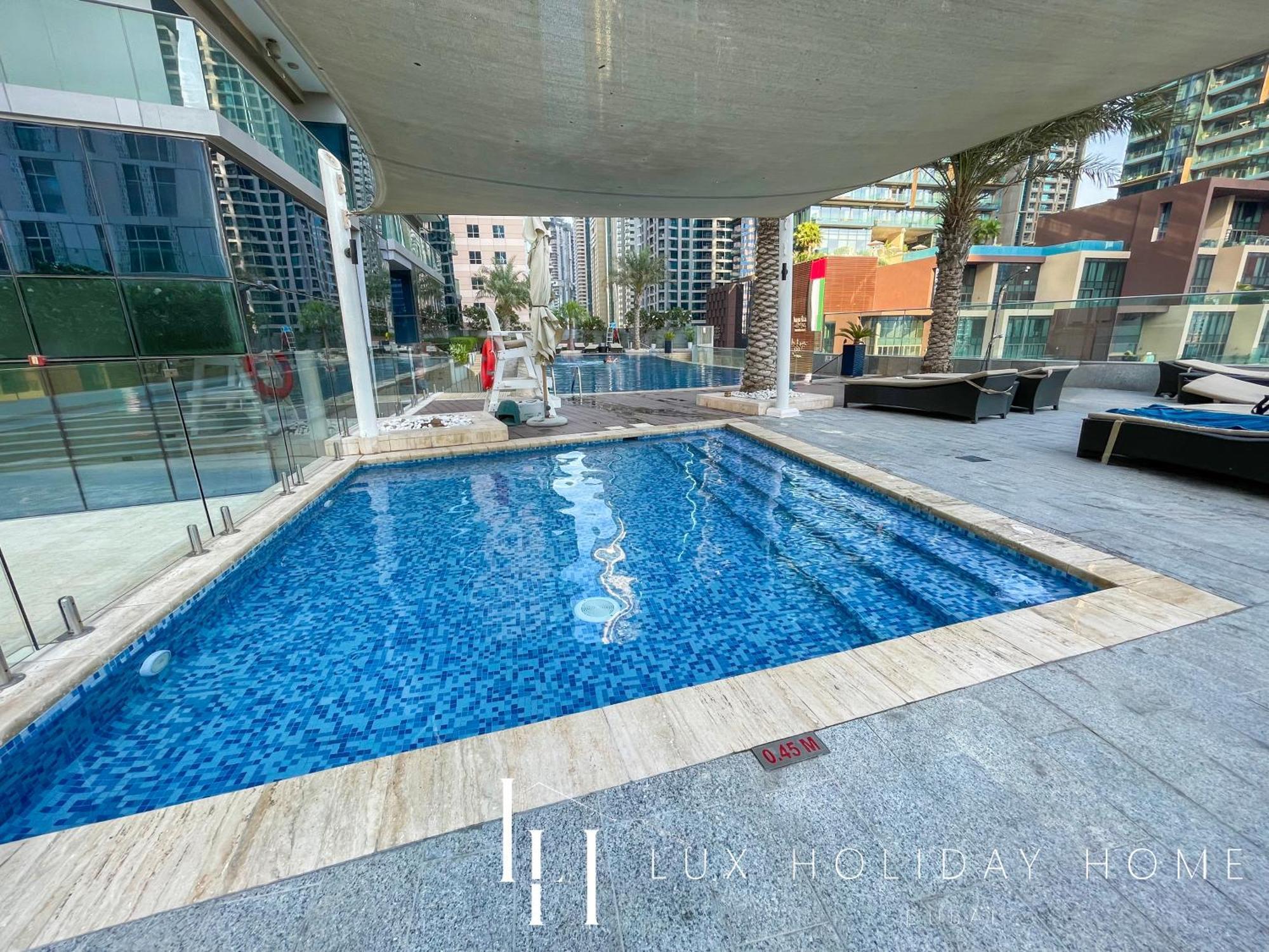 Lux - Lavish Suite With Full Palm Jumeirah View 1 Дубай Экстерьер фото
